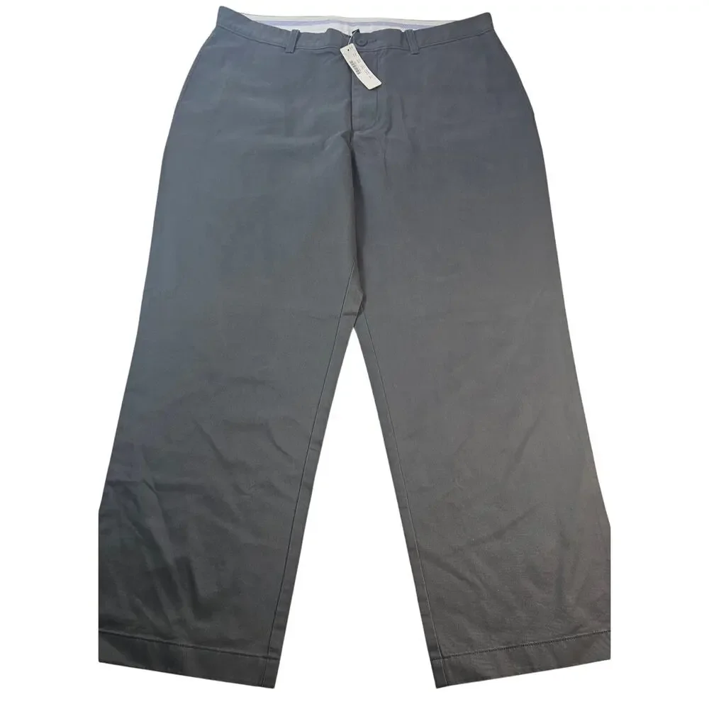 NWT 36 x 30 j crew grey relaxed fit 100% cotton work career business slacks read